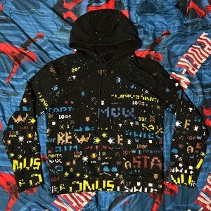 Men's Black Graphic Hoodie